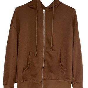 Milk Choclete brown zip up! ❤️